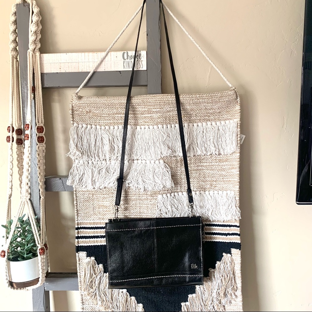 The Sak black leather crossbody